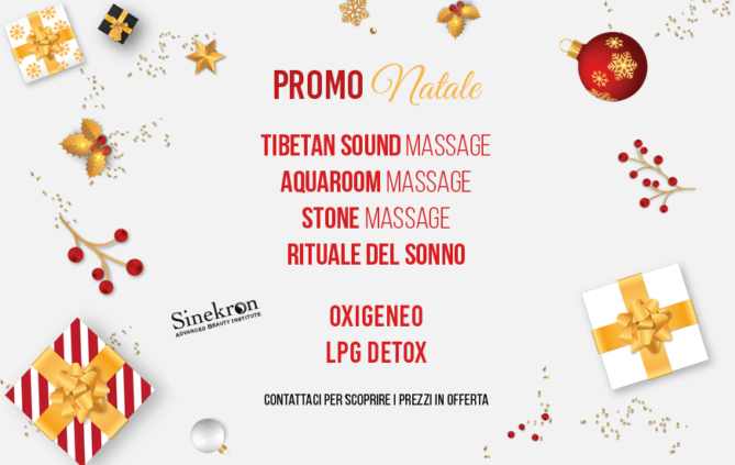 Promo Natalizie su Massaggi Rilassanti e Trattamenti Estetici